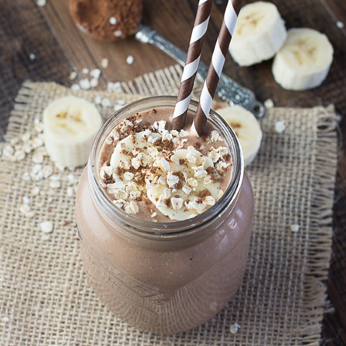 Coconut, Banana and Chocolate Smoothie