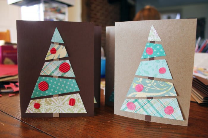 Christmas tree card