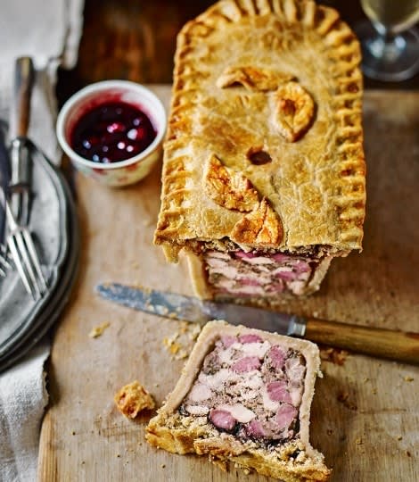 Ham and Turkey Raised Pie